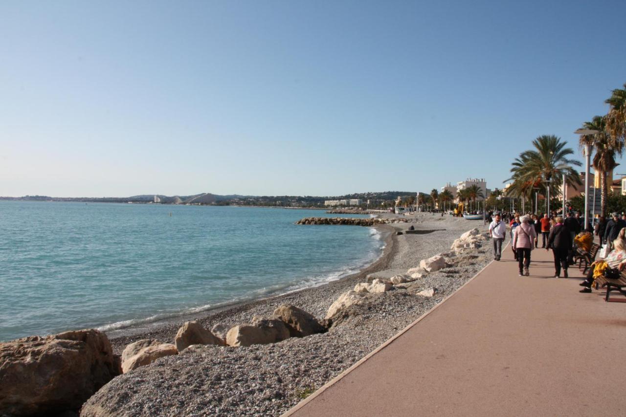Studio F1 Vue Mer A 30M Des Plages Cagnes-sur-Mer Exterior foto